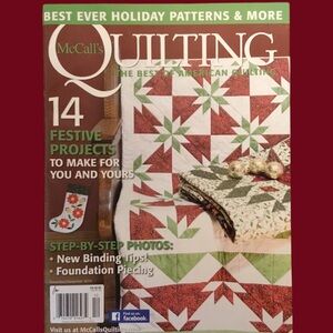Holiday Quilt Magazine with 14 Festive Projects. Best ever Holiday Patterns. NEW